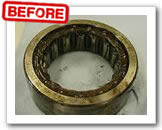 Ultrasonic cleaning for bearing