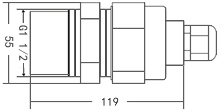 small range ultrasonic distance transducer